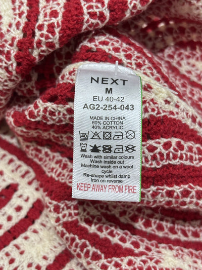 NEXT label showing M EU 40-42 and 60% cotton 40% acrylic - alternate view