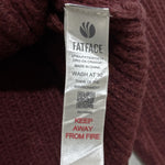 FatFace cardigan care label with washing instructions.