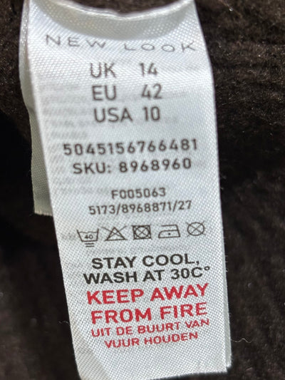 New Look garment label showing UK 14, EU 42 and USA 10. - alternate view