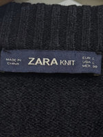 ZARA KNIT label showing EUR L, USA L and MEX 30.