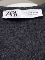 Zara label showing EUR M, USA M and MEX 28