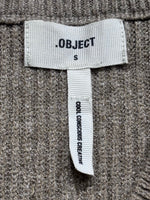OBJECT brand label showing size S