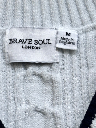 Brave Soul London label showing size M - alternate view