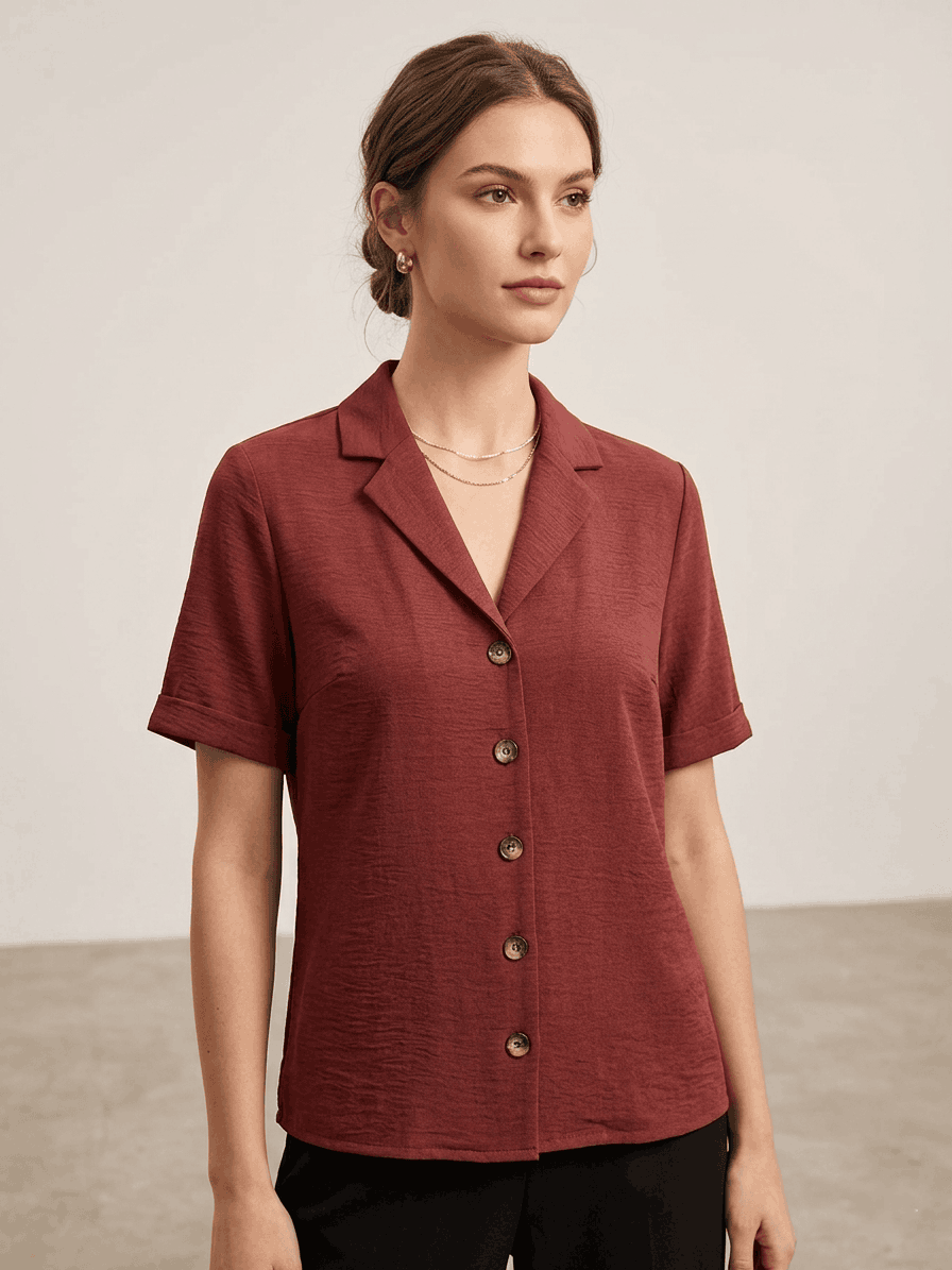 Relaxed Notch Lapel Button-Down western preloved