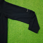 Black Full Sleeve Concealed Button-Down Chiffon Shirt - Sleeve Detail